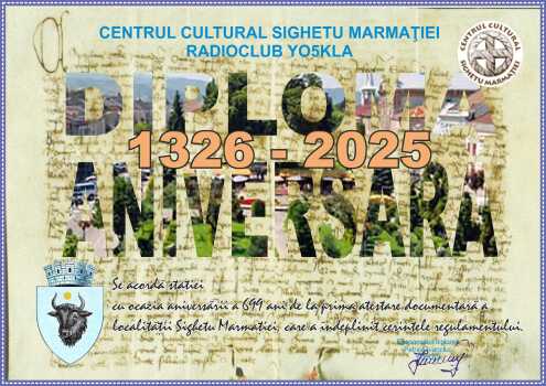 Anniversary Diploma 699 years Sighetu Marmatiei - award logo