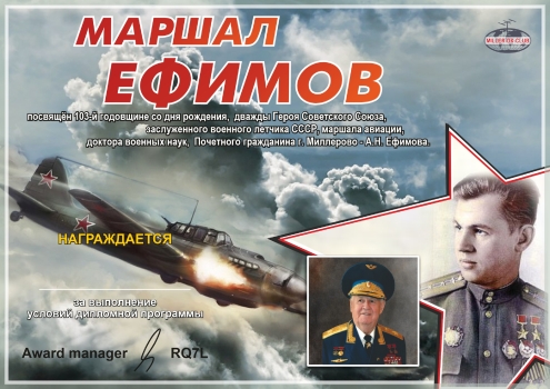 Marshal Efimov - award logo