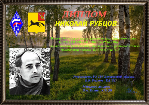 Nikolay Rubtsov - award logo